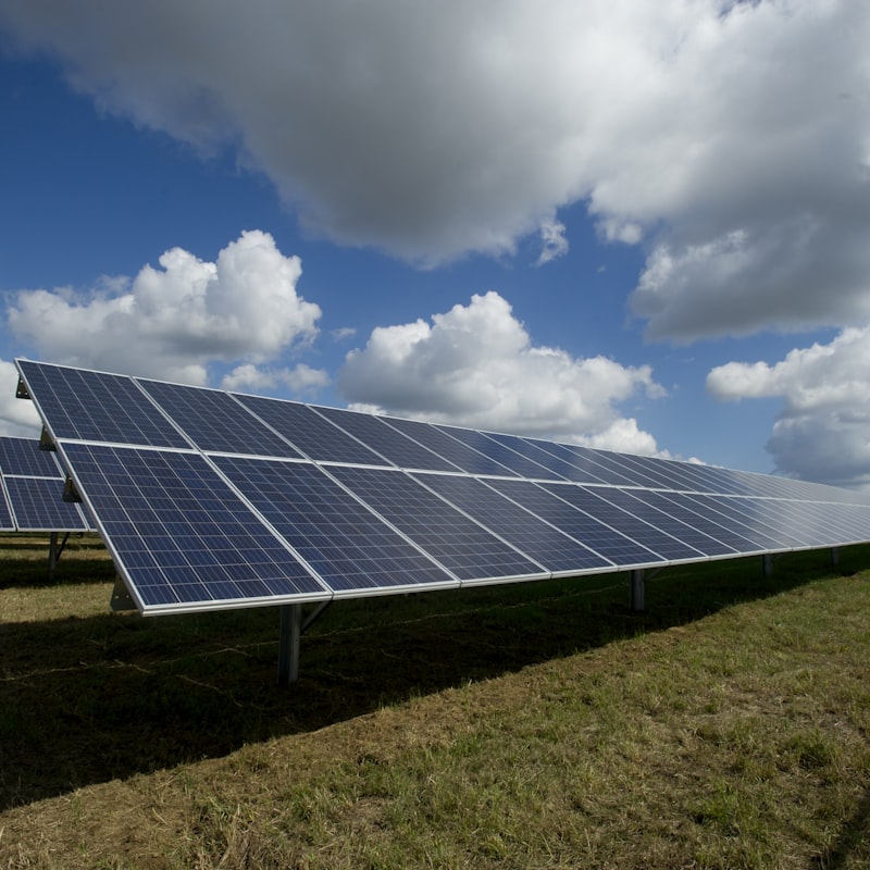 Solar panels — renewable energy and carbon programs